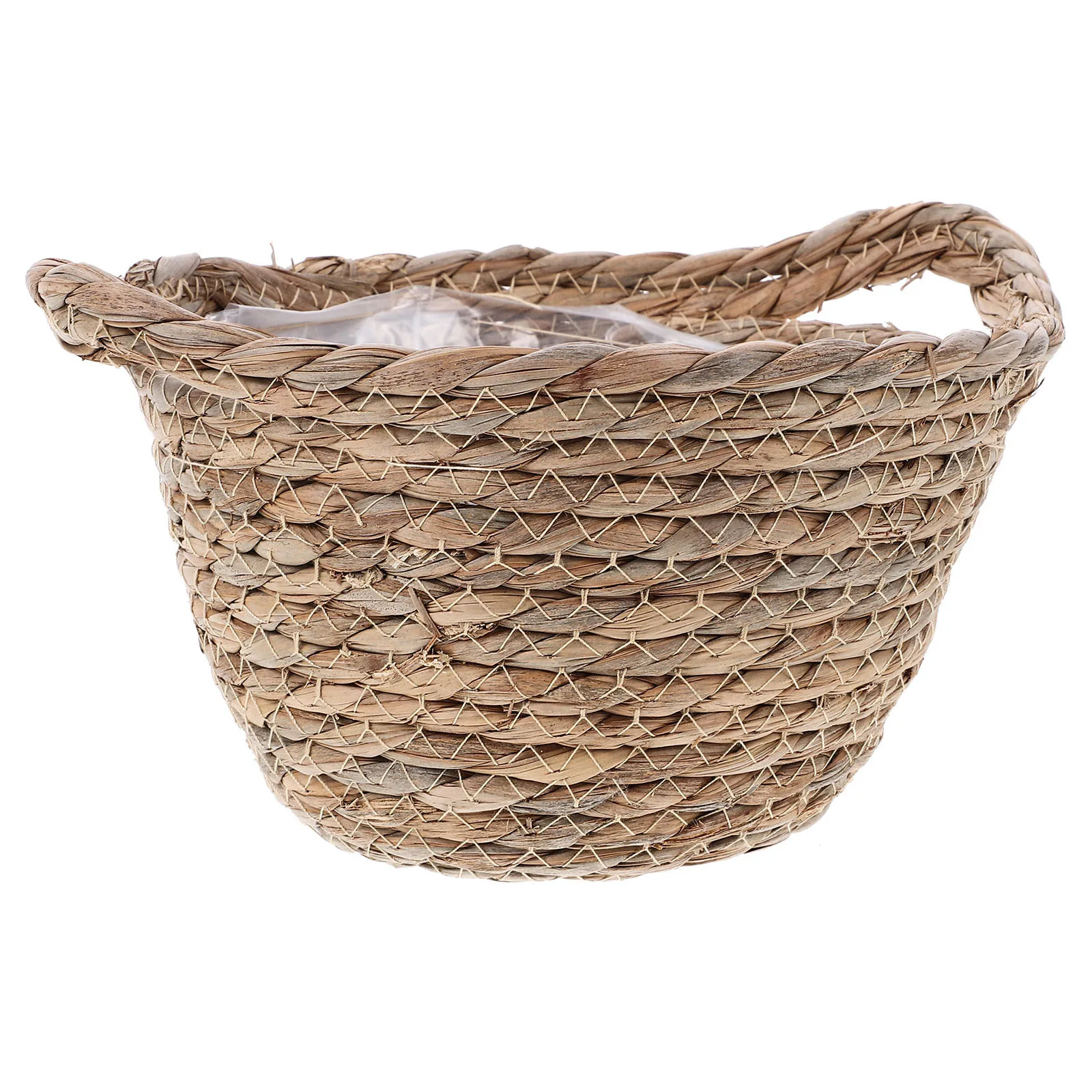 

Handmade Thicken Linen Storage Basket Double Handles Large Capacity Eco-Friendly Woven Container For Kitchen Office Living Room