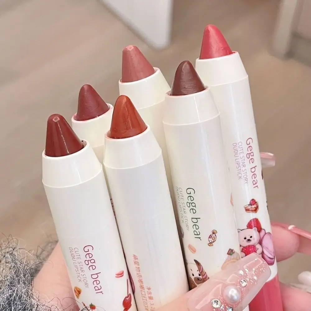 Gelei Beer Spiegel Krijt Lippenstift Hydrateren Water Gloss Lippenstift Make-Up Waterdichte Anti-Stick Cup Schattig Meisje Cosmetische Cadeau Schoonheid