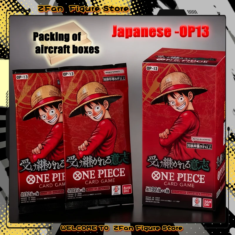 

IN STOCK 2025 New BANDAI Genuine One Piece OPCG TCG Game Card Japanese Sealed OP13 Carrying on His Will Collection Card Toy Gift