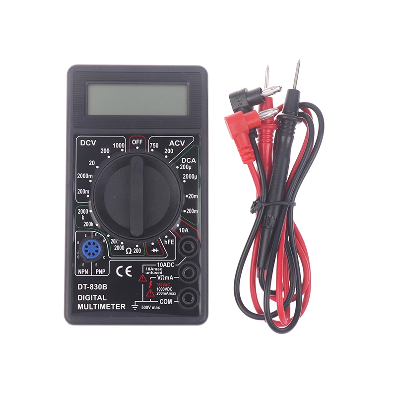 

LCD Auto Range Digital Voltmeter Multimeter Ohmmeter Volt Tester Measures Voltage AC/DC Voltage Current Capacitance Frequency