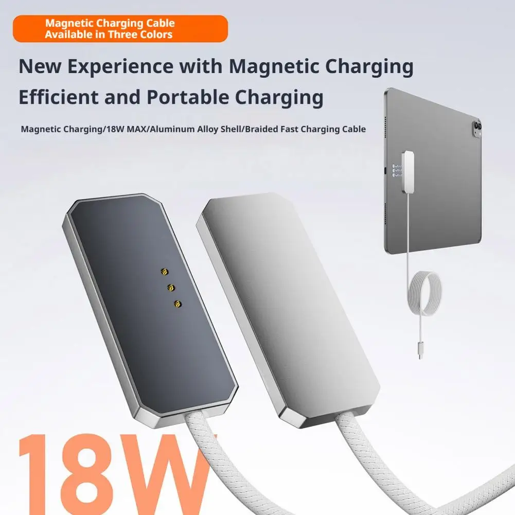 Magnetic Type-C To Magic Charging Cable (2m) 18W Fast Charging 4.2-Meter Extended Length Charging Cable Cord Adapter