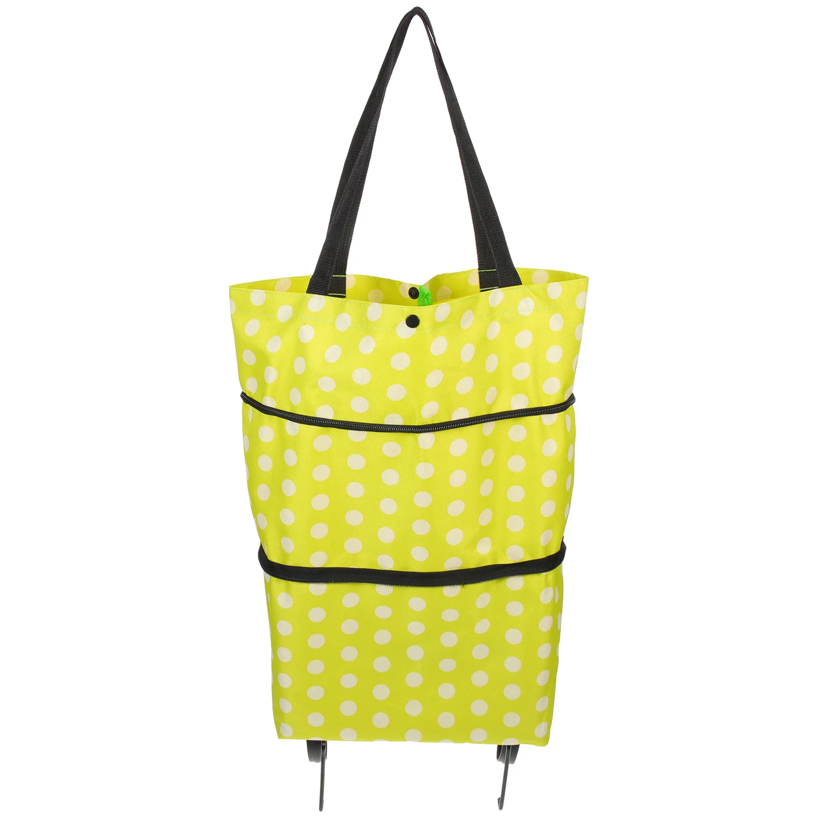 Foldable Dolly The Shopping Cart Folding Bag Grocery Trolley Washable Household Green