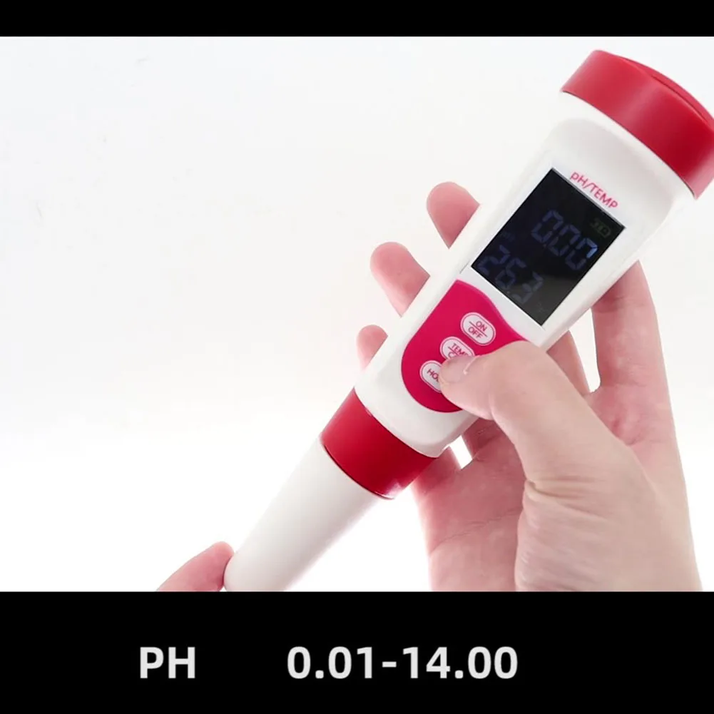 

Portable Water Quality Tester Pen with pH and Temperature Display Suitable for Aquaculture Swimming Pools and Drinking Water Use