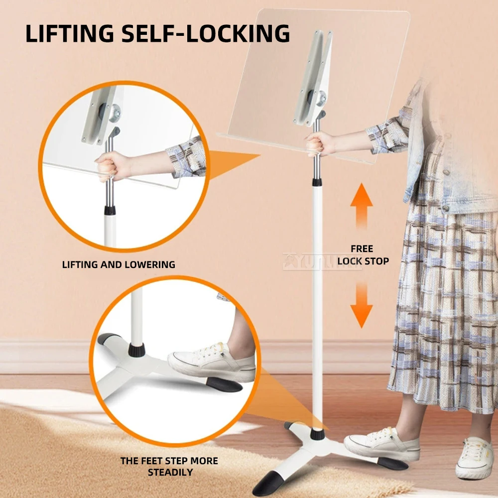 Transparent Music Stand—Premium Home Use for Guitar, Guzheng, Violin, Cello, and Pipa; Professional Music Stand
