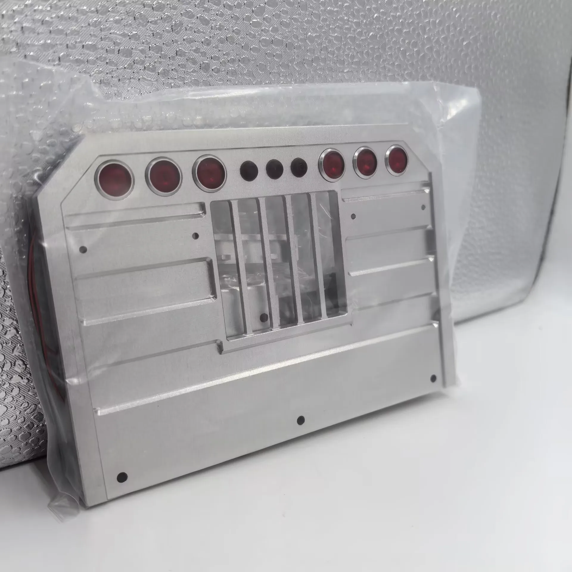 RC 1/14 Aluminum Alloy Equipment Rack with LED Light for Tamiya Hydraulic Excavator Loader Truck for SCANIA Tripper DIY Parts