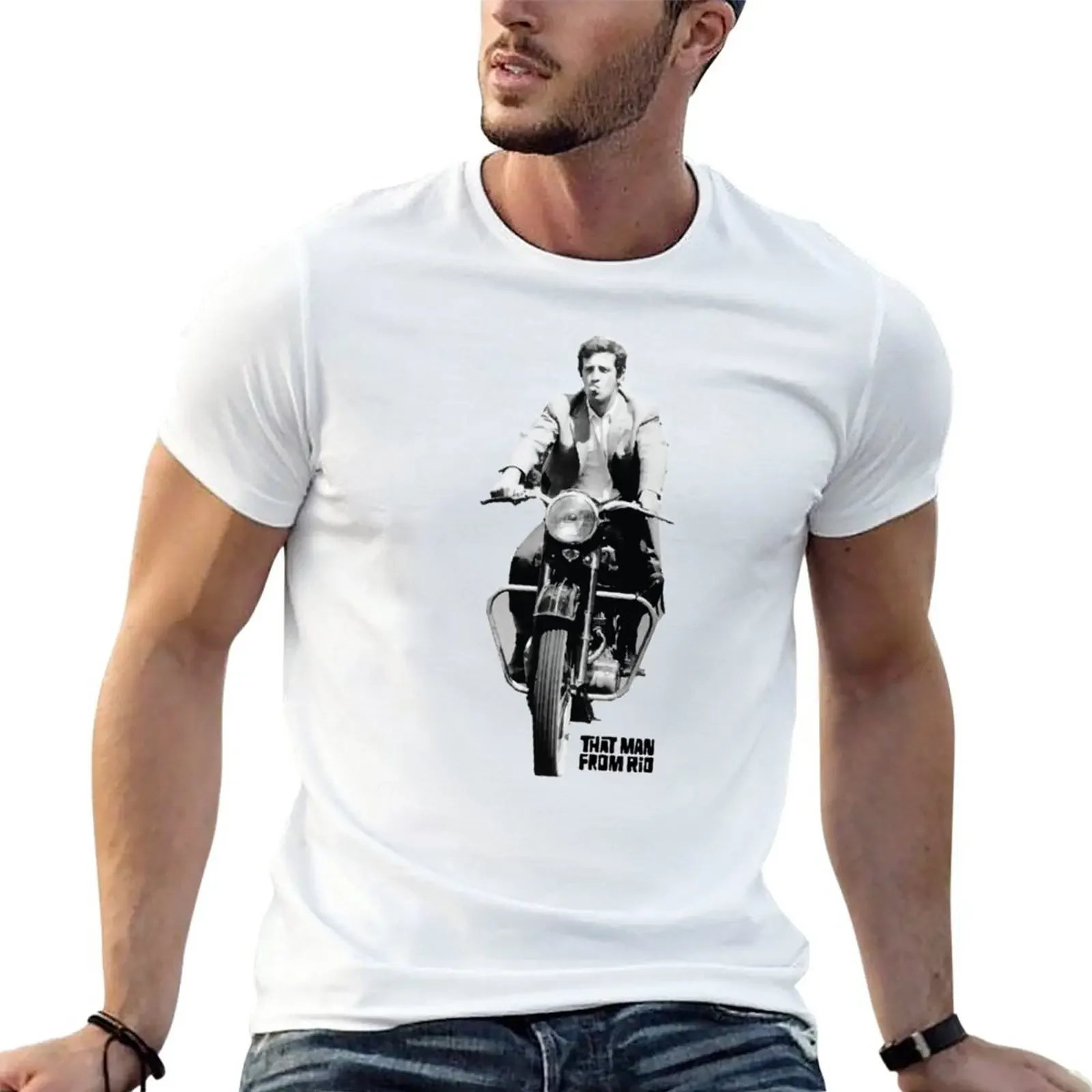 New Jean Paul Belmondo T-Shirt cute tops Aesthetic clothing kawaii clothes summer top heavyweight t shirts for men style topsman