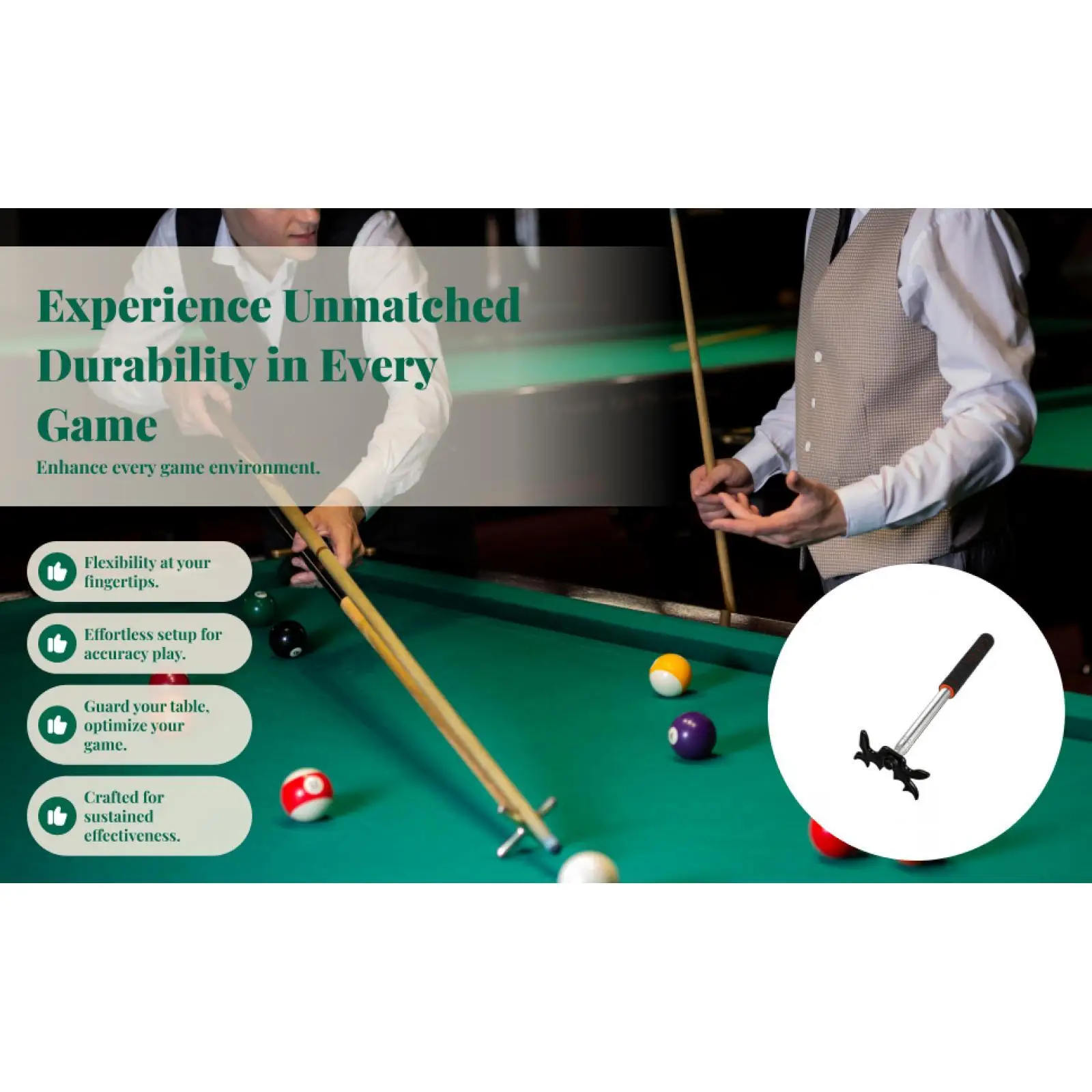 

Gazechimp Выдвижной бильярдный кий Сменная головка моста