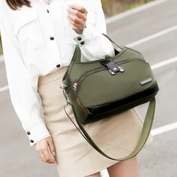 New Solid Oxford Large Capacity Crossbody Bag Simple High Quality Casual Trend Handbag 2024 Fashion Sweet Women's Shoulder Bag