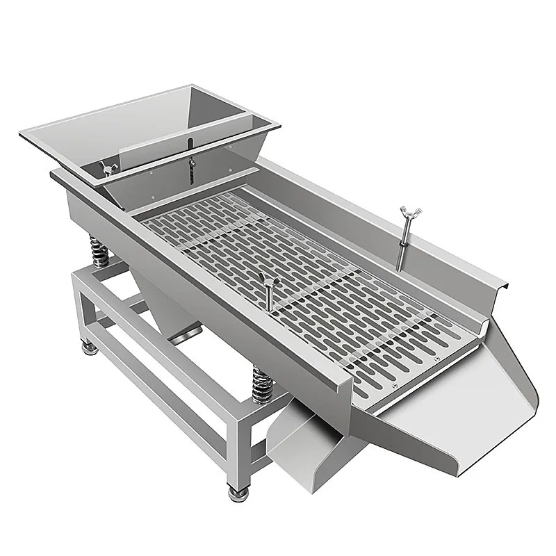 Industrial Small Multi-Functional Linear Vibrating Separator Machine Stainless Steel Screening Motor Bearing   for Ore