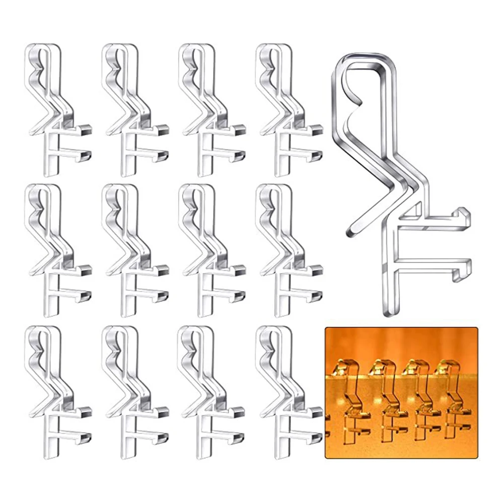 1-7/8 Inch Clear Channel Valance Clips For The Valance With A Groove In The Back ( 24Pcs )-AB09