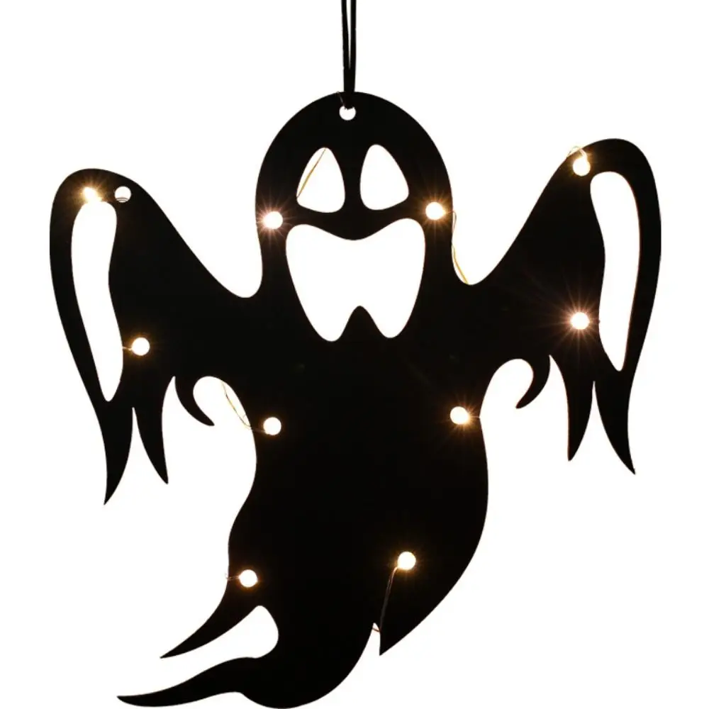 Willkommen schild Halloween hängen Tag Licht gruselige Hexe Geist Halloween Haustür Licht Anhänger Spukhaus Requisite