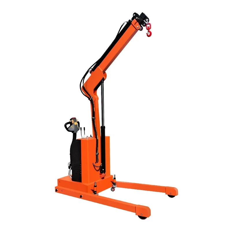 

Electric crane household small lifting crane 1 ton 2 tons telescopic boom hoist