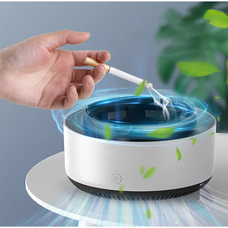 Multipurpose Ashtray with Air Purifier for Filtering Second-Hand Smoke From Cigarettes Remove Odor Smoking Supply Car Anti-smoke