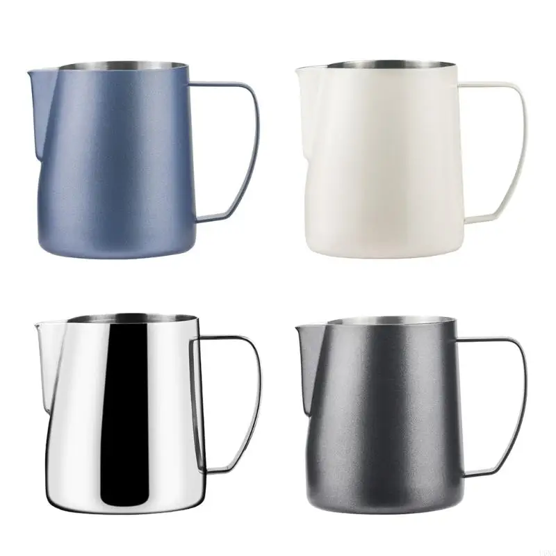 

U6XC 700ML Mini Cream Measuring Cup Small Steaming Jugs for Baristas Making Latte Art