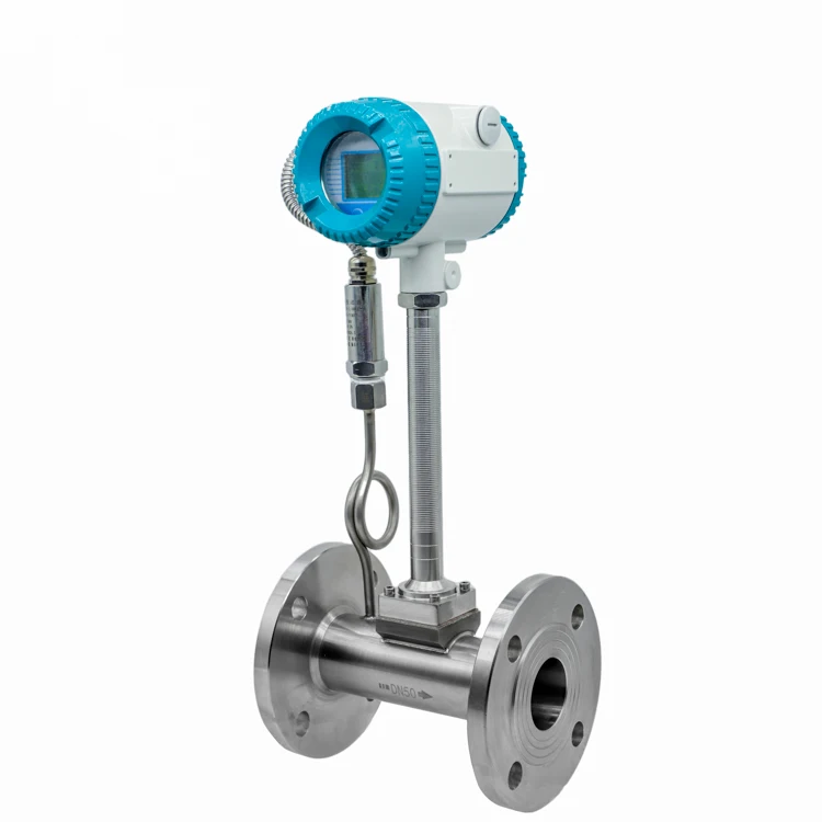 50mm Digital Steam Vortex Air Flow Meter Price Intelligent Medidor De Flujo De Vapor Compressed Rs485 Gas Flow Sensor