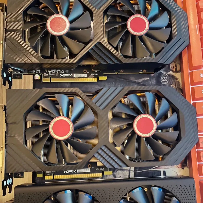 XFX RX 580 8GB Graphics Cards AMD Radeon RX580 8GB  Video Screen Cards GPU Desktop Computer Game MapI Videocard Mining RX 590