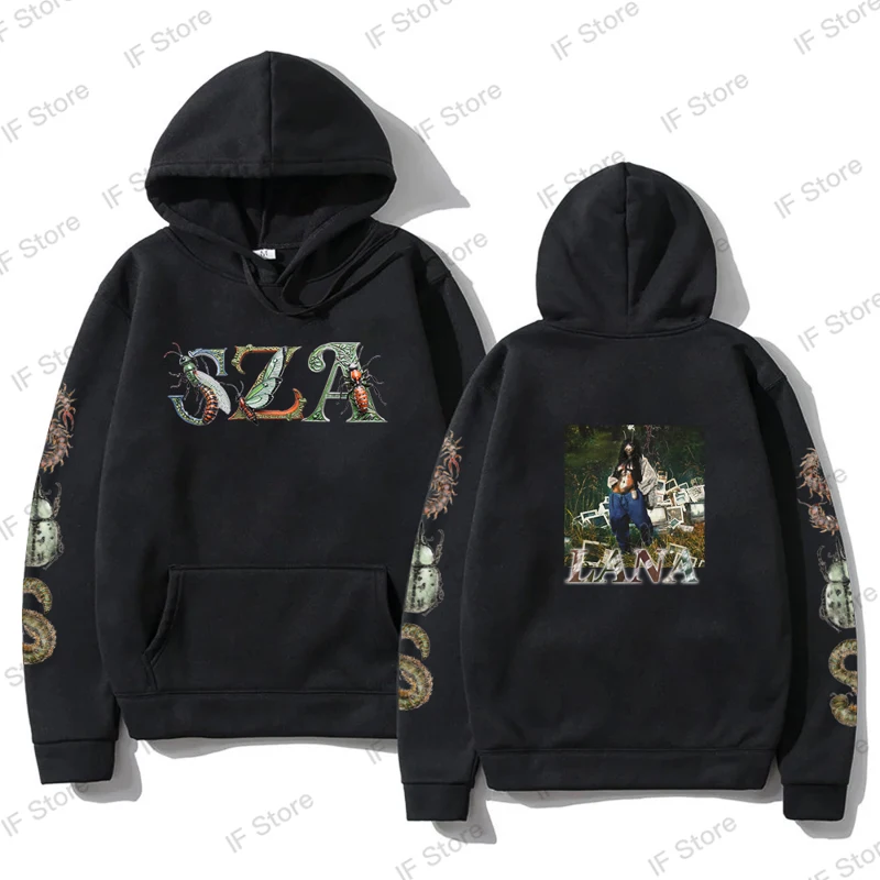 SZA SOS Deluxe Caterpillar Hoodies Merch For Women/Men Unisex Casual Long Sleeve Sweatshirts Pullover Hooded Streetwear