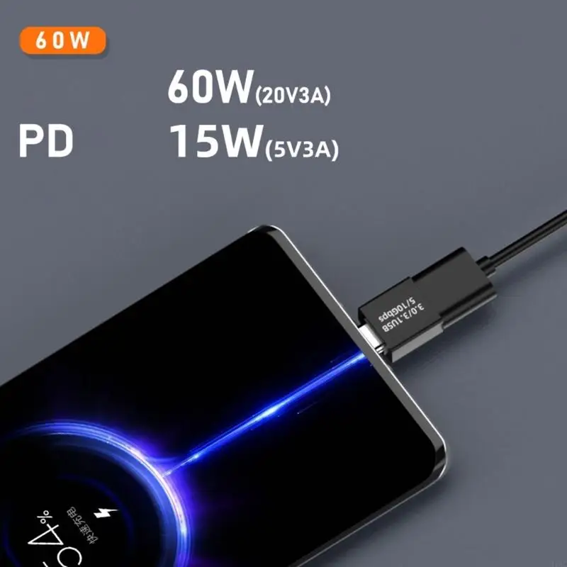 Adaptador 918C Type C macho para USB macho para laptop tablet telefone USB C macho para USB3.1 adaptadores macho para dados