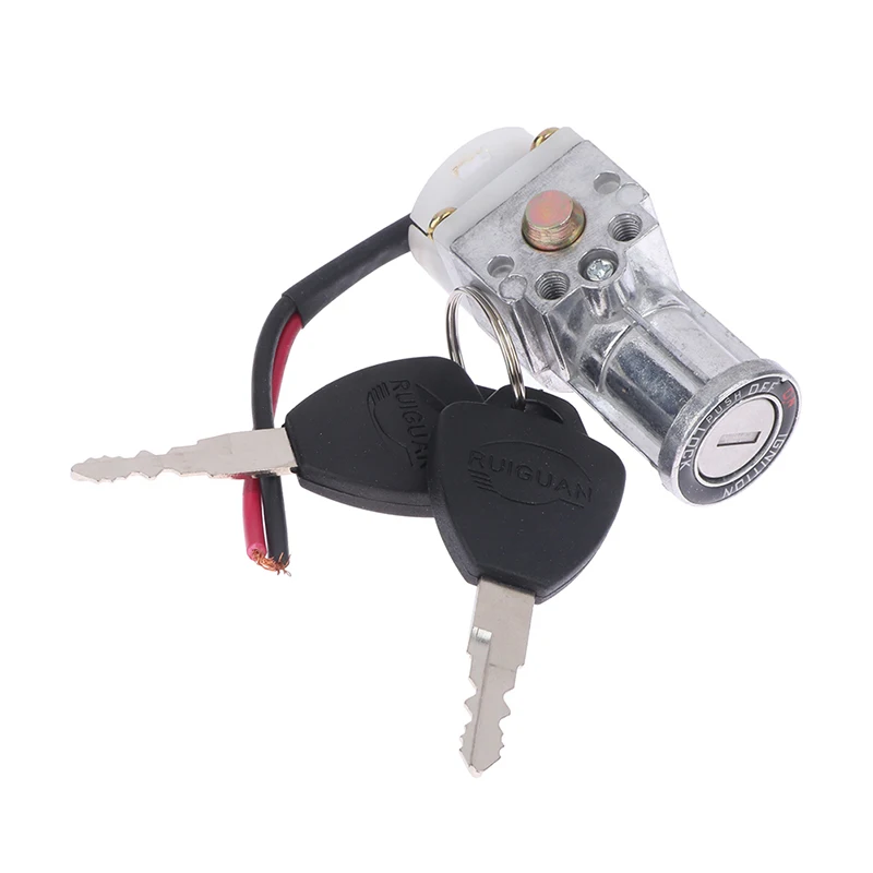 Bigger Head Type Electric Bicycle Ignition On/Off Key Switch Heavy Load E-bike Li-ion Battery Casing Lock