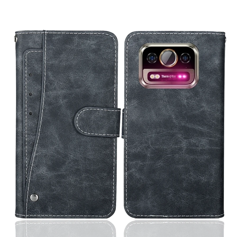 Leather Wallet Ulefone Armor 25T 4G Case 6.78" Fashion Luxury Protective Customize Cover Phone Vintage Book Style
