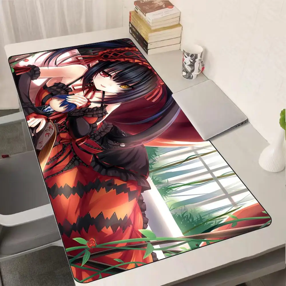 

Anime Tokisaki Kurumi Mouse Pad Xxl Gaming Accessories Computer Offices Desk Mat Large Keyboard Pc Gamer 900x400 Mousepad