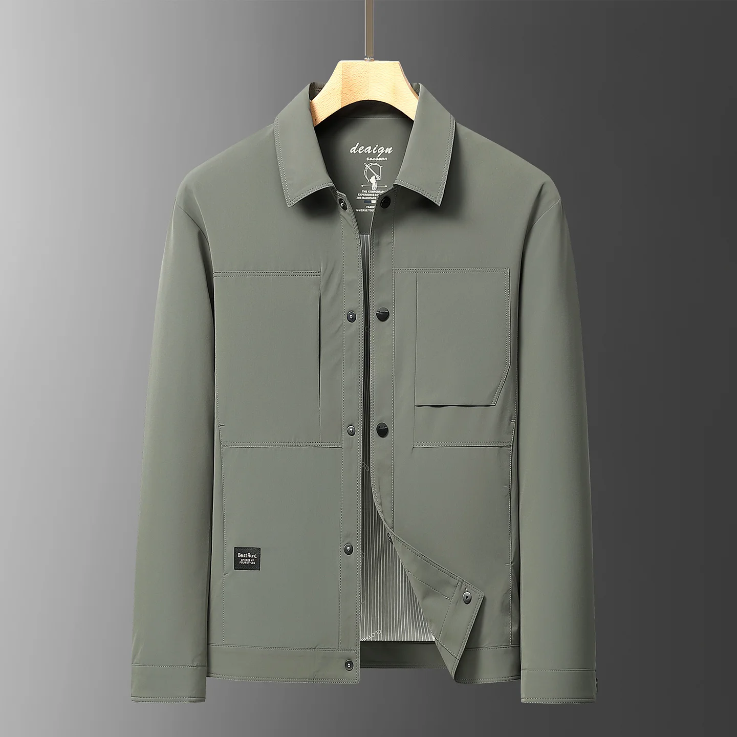 

Trendy Loose-fit Korean Style Jacket For Men 2025 Spring Autumn New Arrival Versatile Casual Workwear Business Jacket
