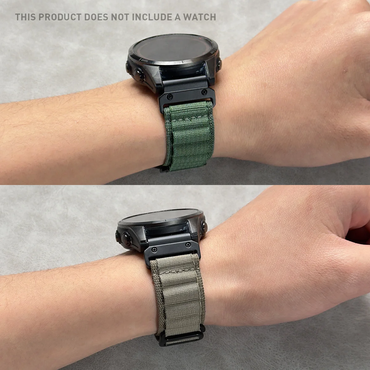 2 Stück, 20/22/26 mm für Garmin Fenix ​​7/7X/6/6X/5/5X Forerunner 965/955/935/745 Quick Release Wave Nylon-Uhrenarmband Unisex – Detail 11