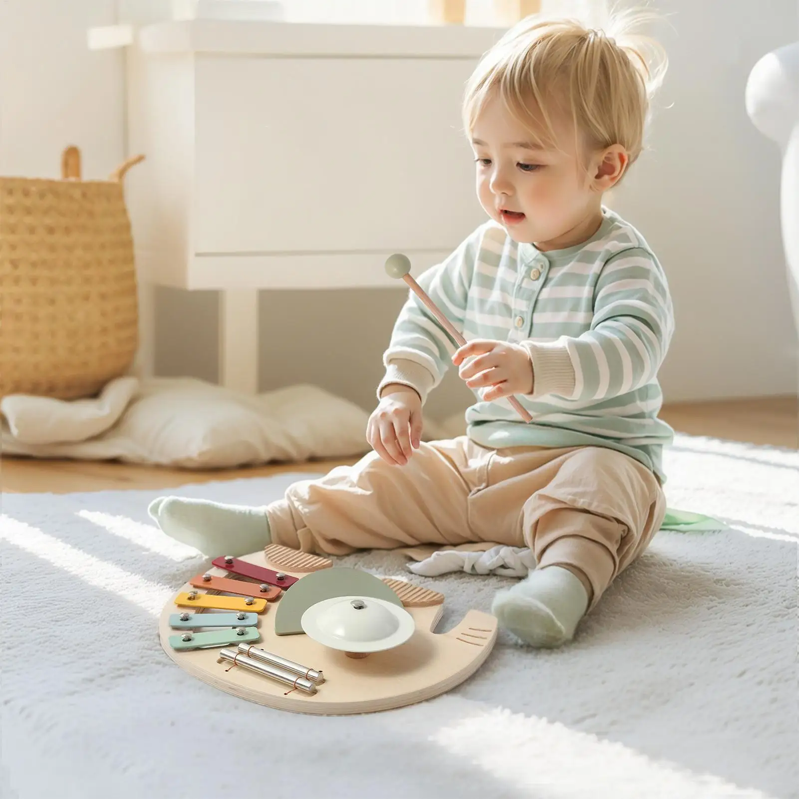 Music Toys Elephant Toddler Musical Instruments Educational Xylophone Chime Developmental Percussion Instruments For Kids