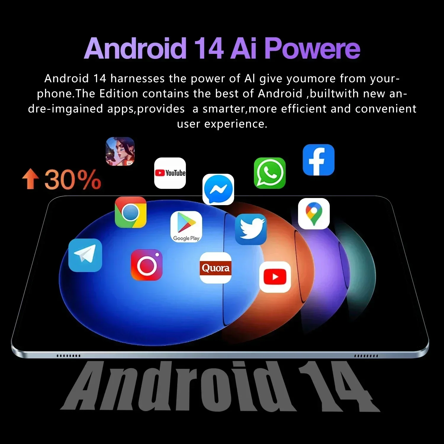 2024 Global Version Pad 6S Pro Tablet 11inch HD 4K Android 14 Snapdragon 888 16GB+1T 12000mAh 5G Dual SIM Bluetooth WiFi GPS Tab