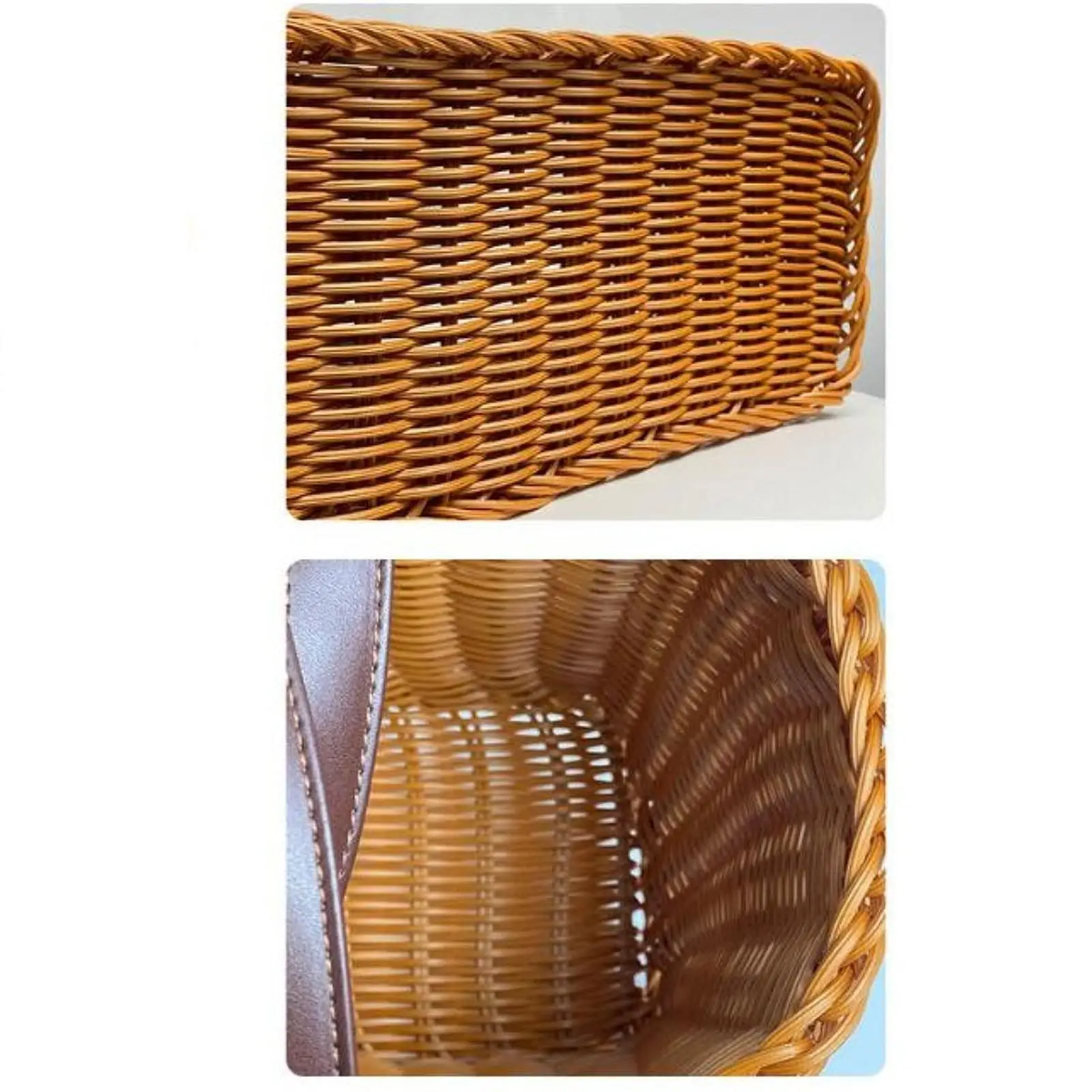 Woven Basket Handmade Basket with Handle Storage Hamper Home Decor Multipurpose Picnic Basket Market Basket Bag for Outdoor