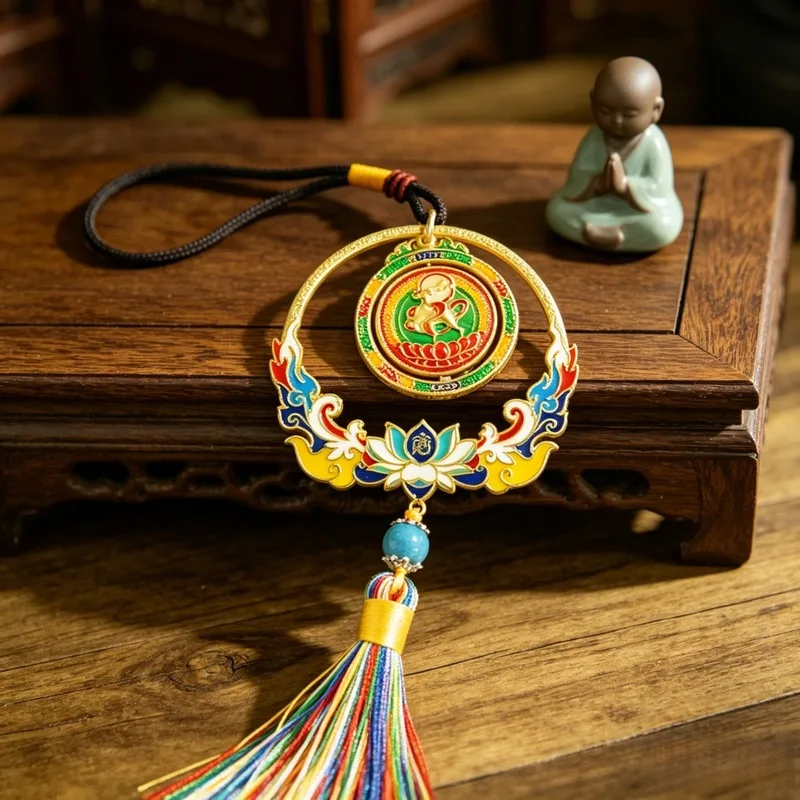 Ethnic-Style Five-Color Deer Ornaments, Popular In Tourist Attractions, New Temple-Themed Car Accessories With A High-End Fe