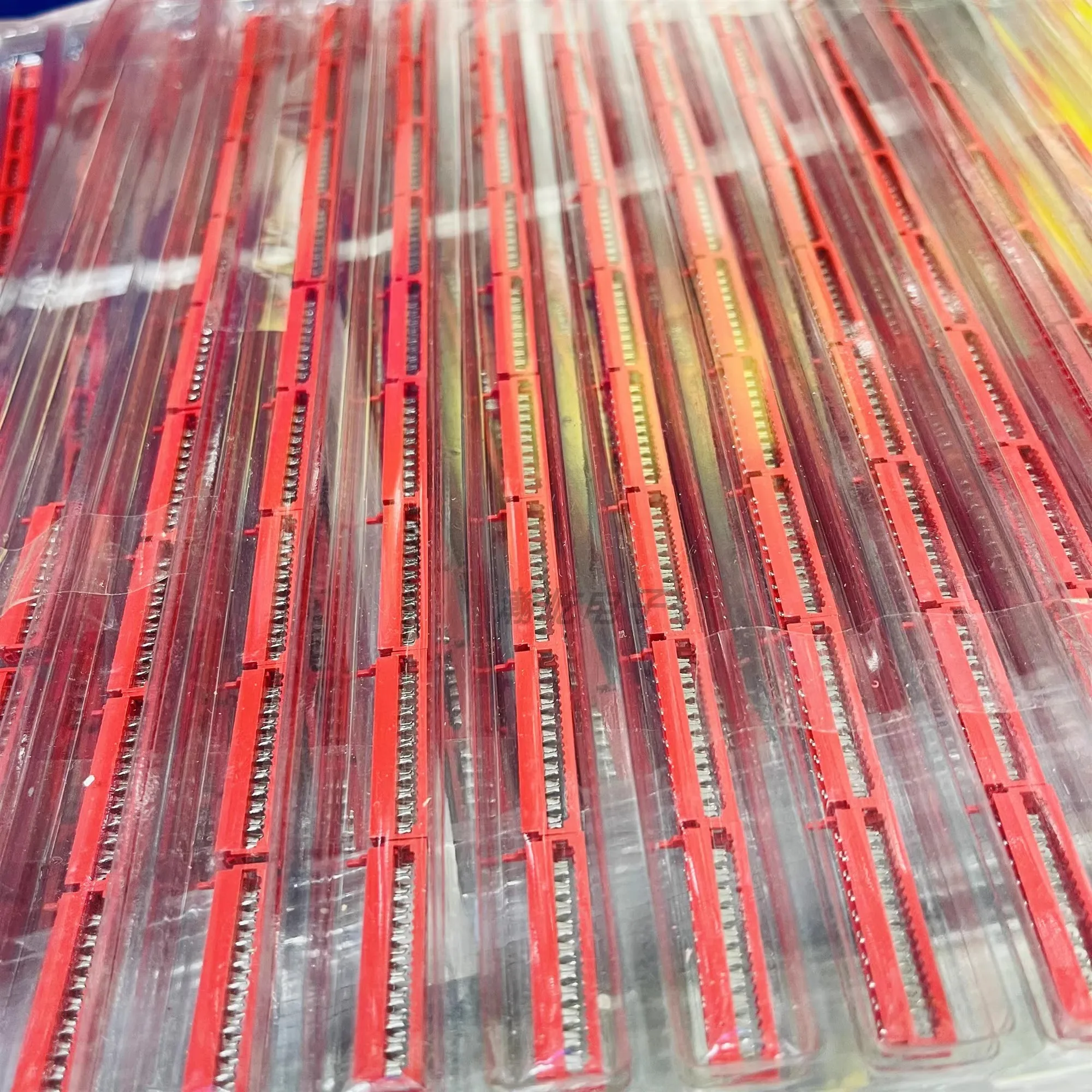 100pcs Micro Match Red Idc Connector 2.54mm Wire To Board Micro Match Idc 4p 6p 8p 10p 12p 14p 16p 20p 24p 26p