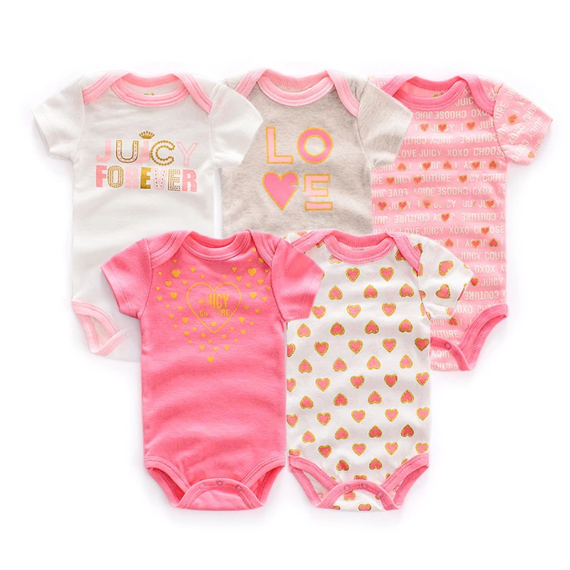 

Ircomll 5 Pairs 2025 Summer Baby Boy Girl Clothes Newborn Baby Cute Cotton Bodysuits Overalls and Jumpsuits Toddler Clothing