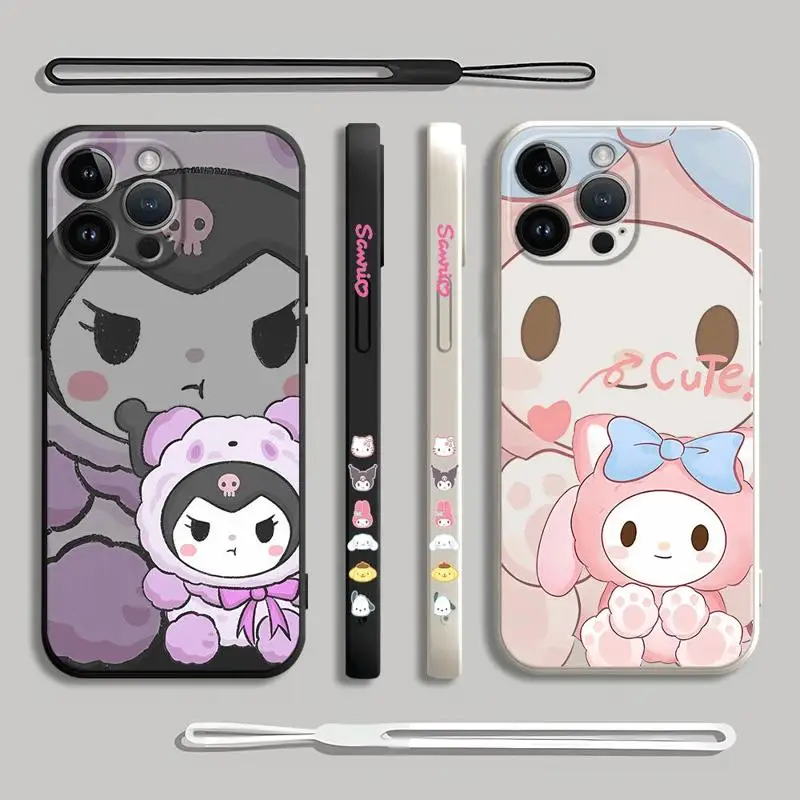 Kuromi Sanrio Melody Case for Xiaomi Poco C40 X3 Pro M4 Pro F5 X3 NFC X4NFC X4Pro 5G Matte Silicone Cover