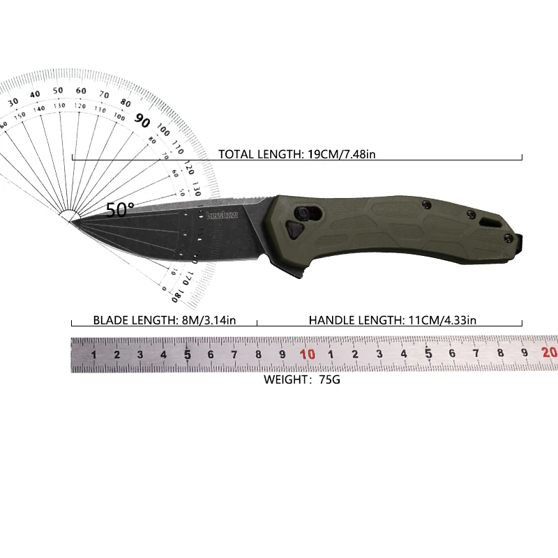 NEW KS 2042 High Quality Folding Nylon Glass Fiber Handle Outdoor Camping Multifunctional EDC Hunting Tool