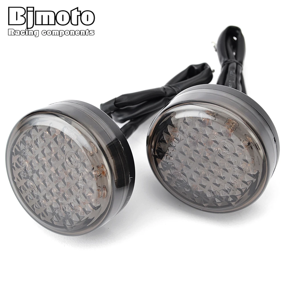 10mm Pair Motorcycle LED Turn Signals Light Blinker Lamp For Yamaha Kawasaki Honda Suzuki clignotants moto led 12V