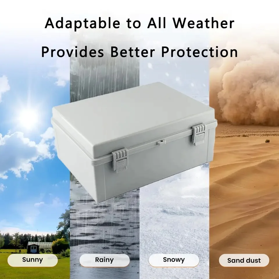 IP66 Clear Electrical Enclosure Box Outdoor Plastic Junction Box Waterproof Outside Electrical Box Weatherproof for Pump