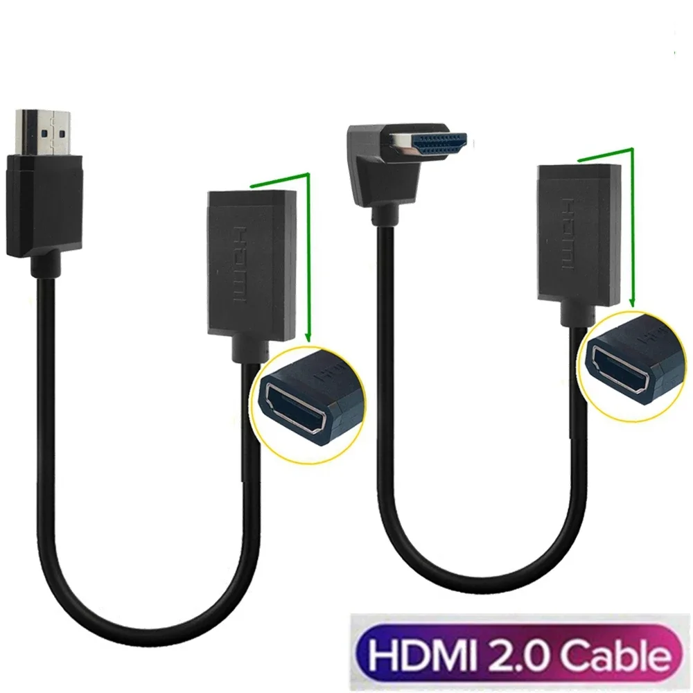 

Elbow HDMI cable version 2.0 4K60hz high-definition video connection cable laptop monitor projector TV universal