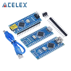 1PCS Promotion For arduino Nano 3.0 Atmega328 Controller Compatible Board WAVGAT Module PCB Development Board without USB V3.0