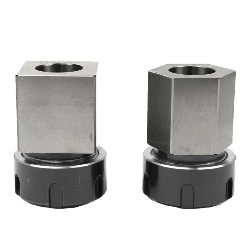 

2x/Set ER-32 Collet Chuck Square and Hexagonal Workpiece Holders Lathe Turning Tools Engraving Accessories H.S.S