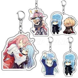 Hot Keychain Anime That Time I Got Reincarnated As A Slime Keychain Cute Rimuru Tempest Izawa Shizue Key Chain Car Bag Keyring