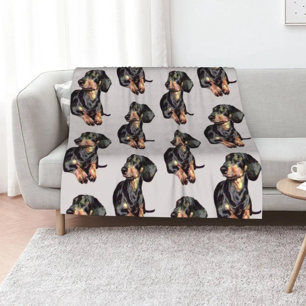 ONLY DACHSHUND. Throw Blanket Designers Hair heavy to sleep Vintage valentine gift ideas Plaid Blankets