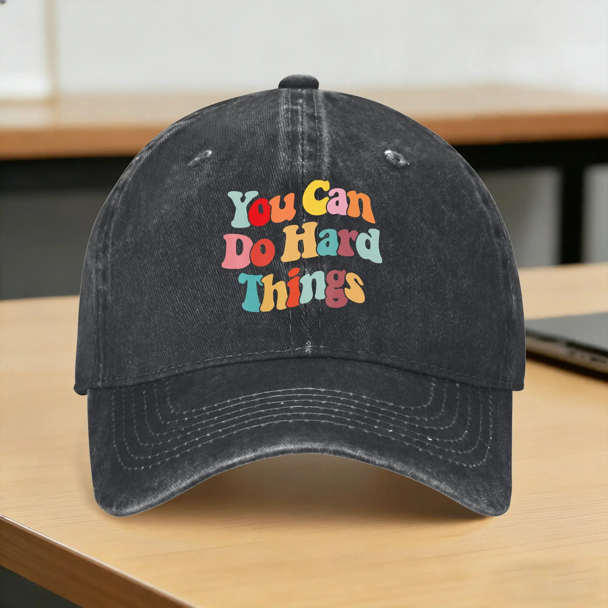 You Can Do Hard Things Motivational Quote Casual Baseball Cap For Women Men Summer  Hiking Fishing Hip Hop Hats Sun-Proof Cap