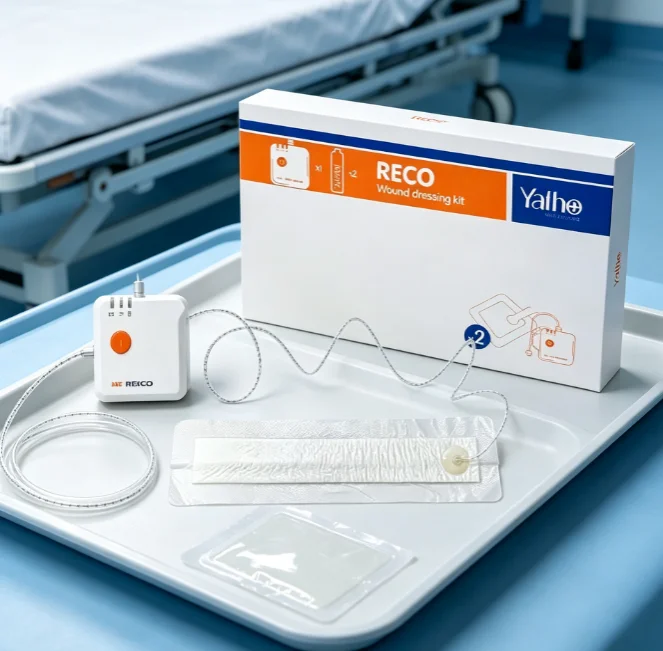Portable NPWT Negative Pressure Wound Therapy System Vacuum Assisted Wound Dressing Kit For Wound Exudate Management