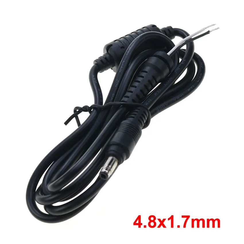 DC 2.5*0.7 4.0/4.8*1.7 5.0*3.0 5.5*2.1/2.5 Male Plug Laptop Power Connector Adapter Charging Cable For Asus Lenovo Samsung HP