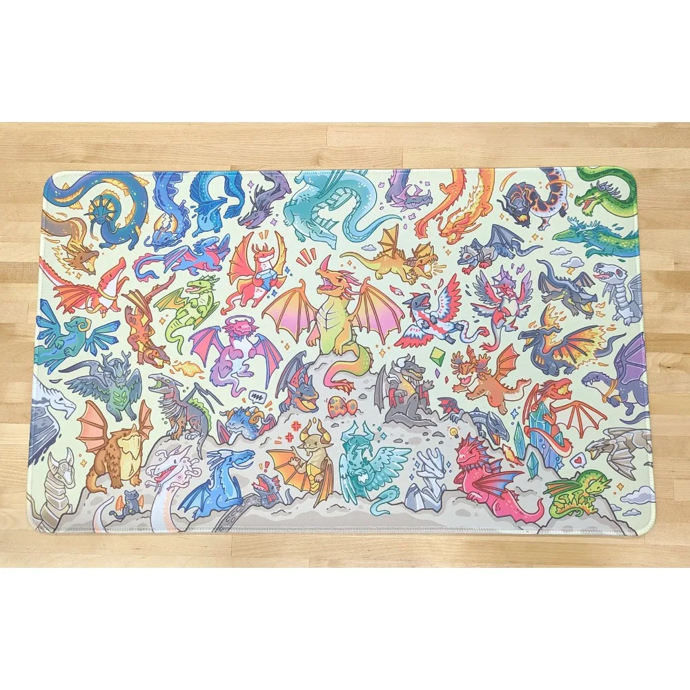 Dragons of Magic Playmat // Deskmat and Mousepad // Accessories for MTG Mousepad Profissional Decoração Setup gamer