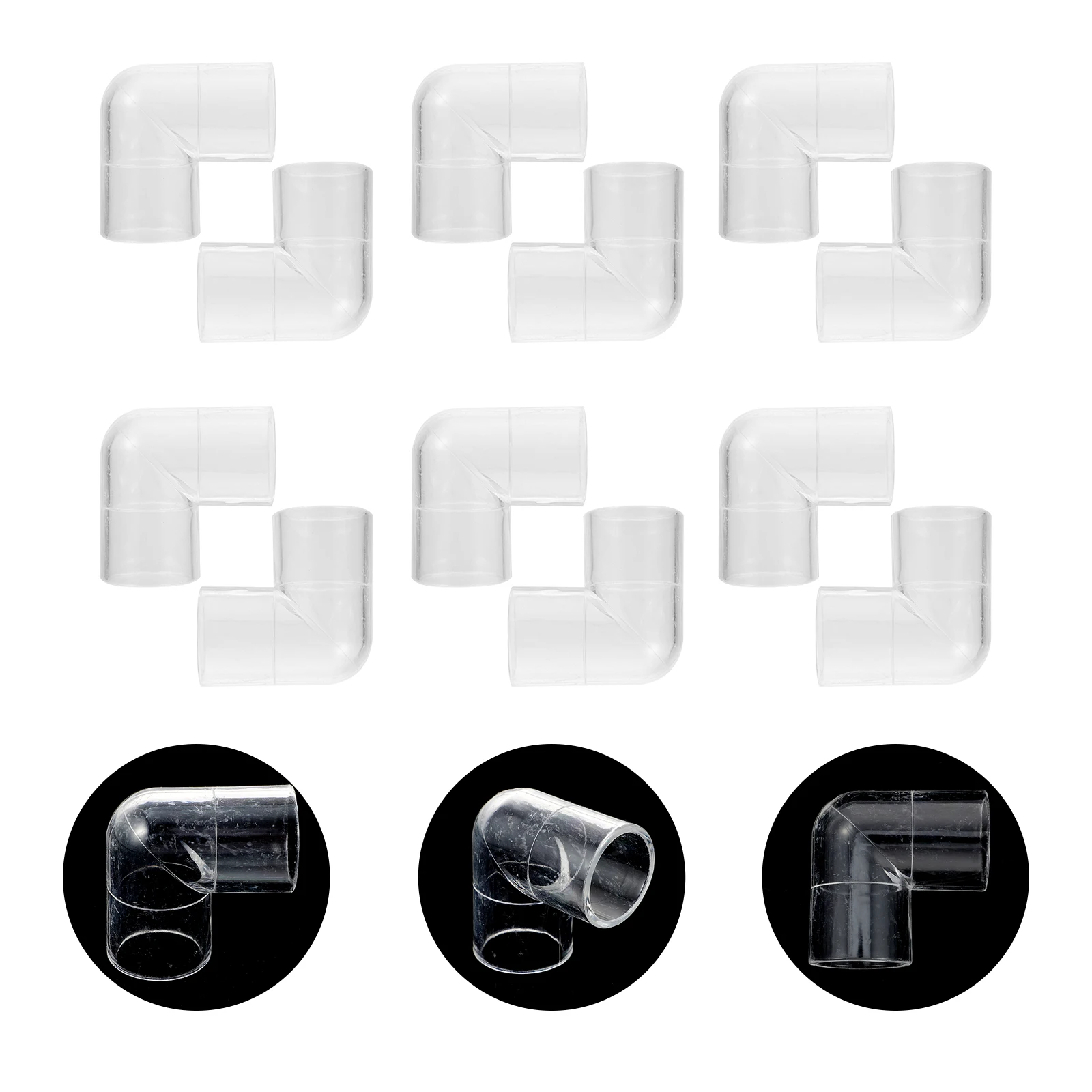 

10Pcs Plastic Tubing Connectors Easy Install Fish Tank Filtration System Pipe Connectors