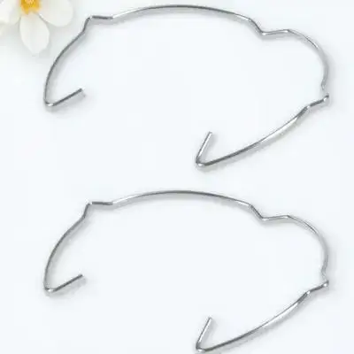 

10pcs Lamp Retaining Spring Clips Iron Fixing Bulb Holder Double Ears For Mr16 Spot Light Downlight Secure Easy