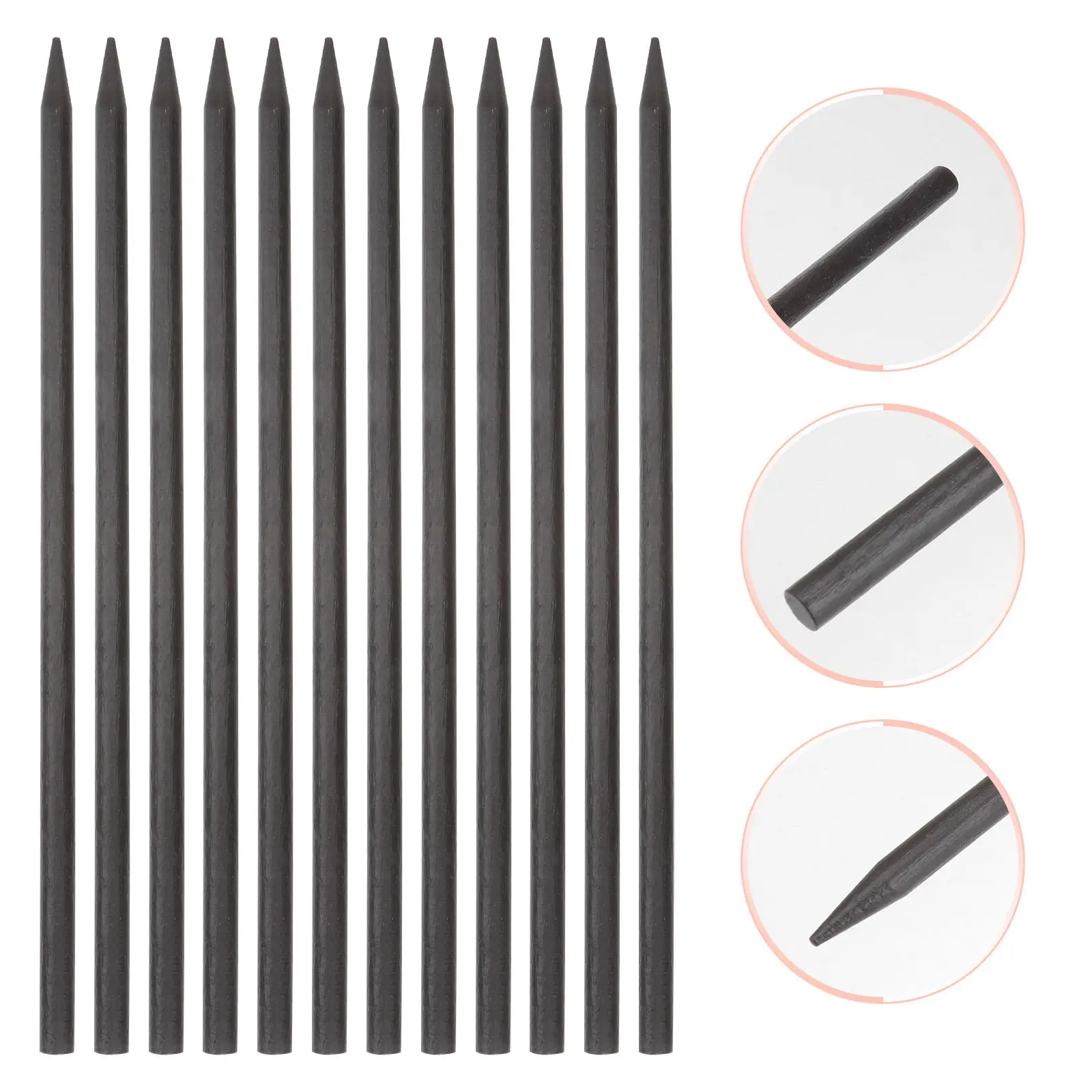 

12Pcs Vintage Wooden Hairpins Simple Plain Design Hair Clips Retro Hair Accessories DIY for Women Girls