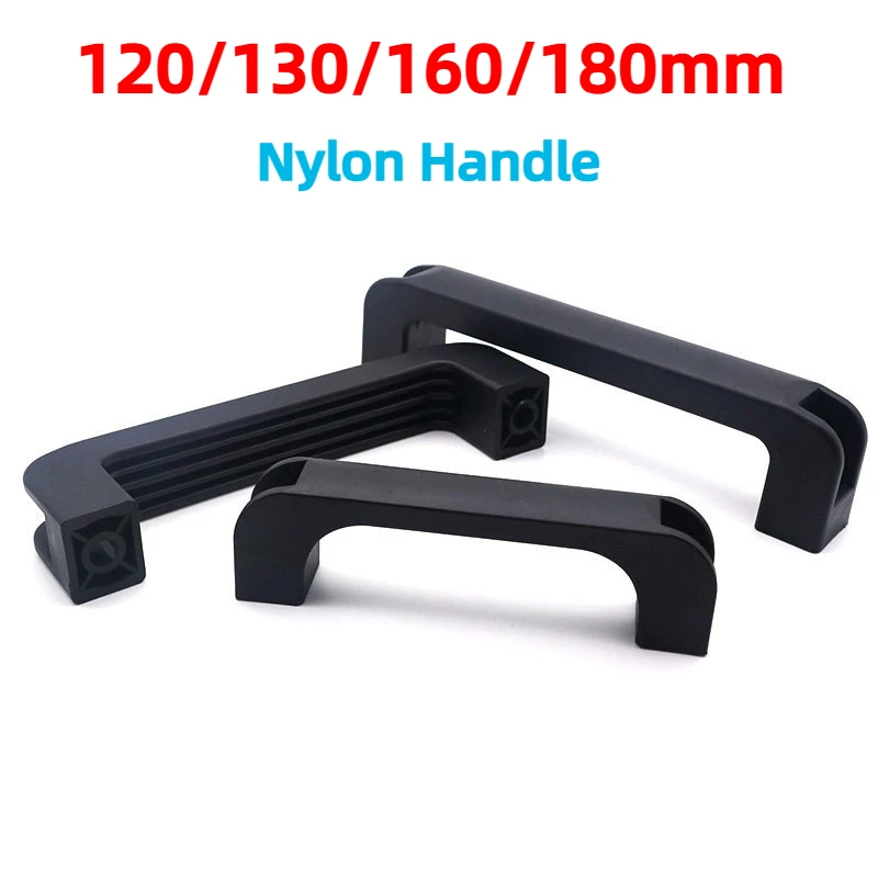 1pcs Nylon Pull 120/130/160/180mm Hole Plastic Handle Mounting for Suitcase Box Luggage Flight Case Machine Tool Drawer Cabinet